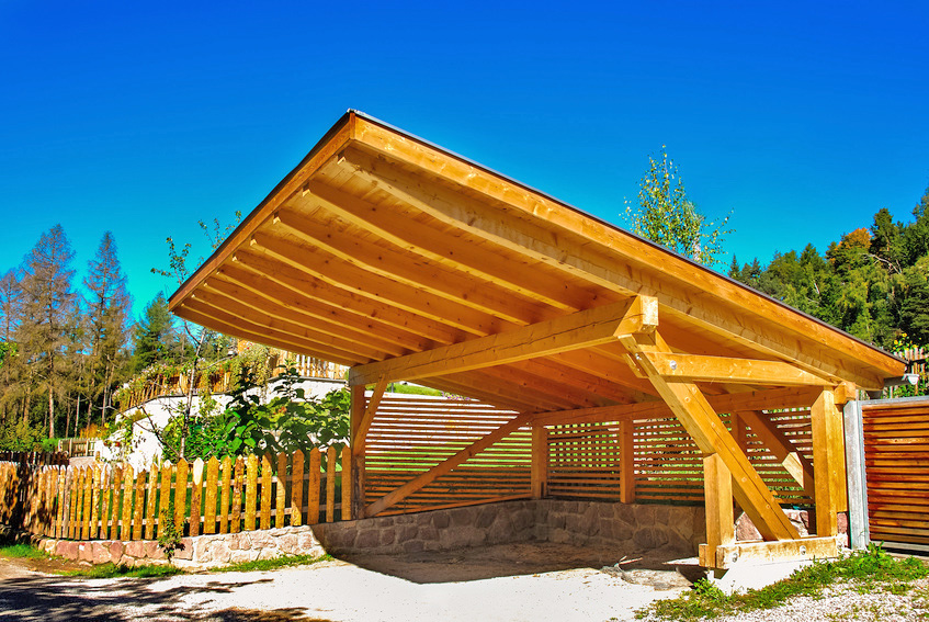 Carport aus Holz